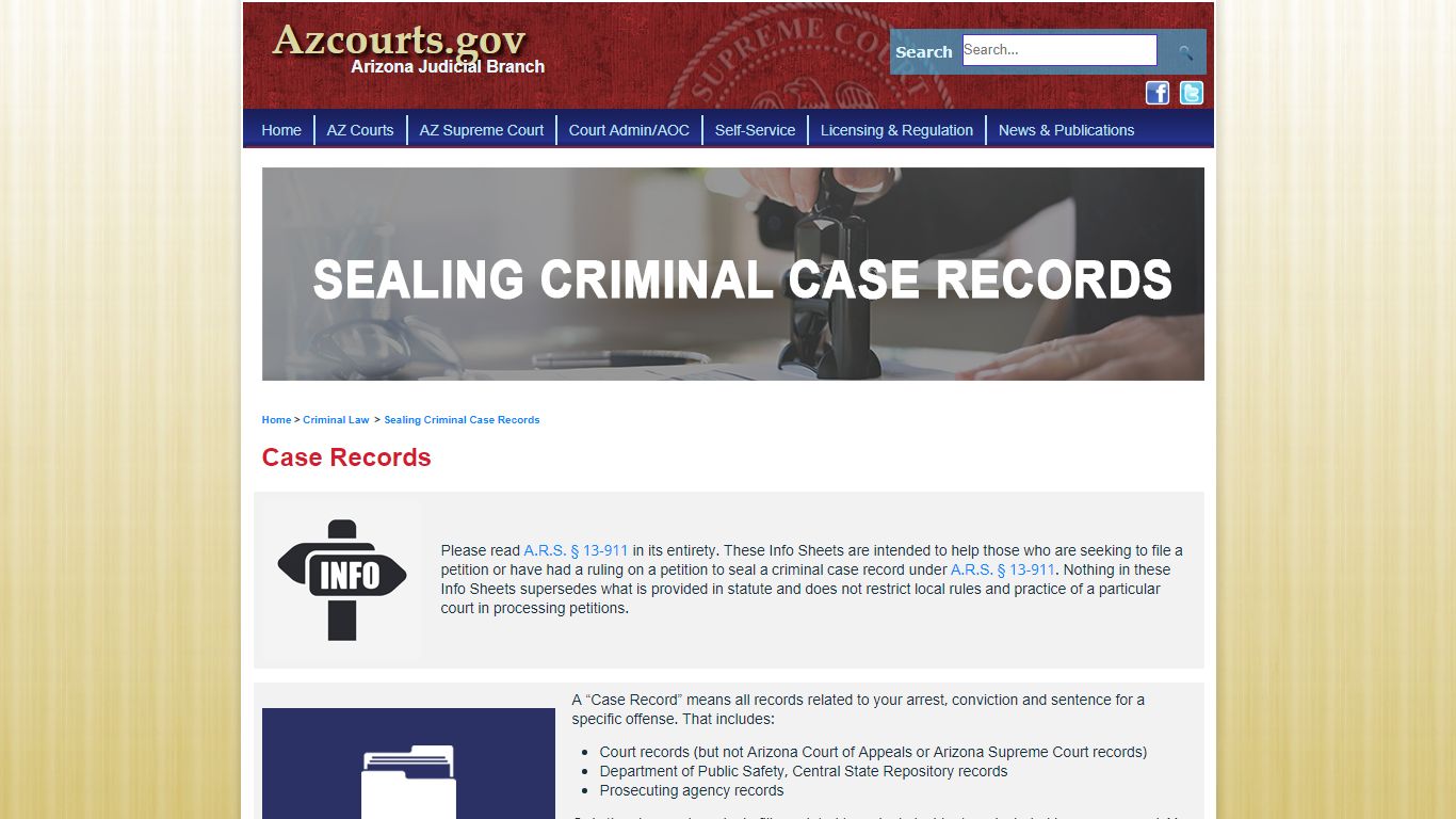 Case Records - Arizona Judicial Branch